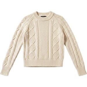 LL Bean Signature Cable‎ Knit Sweater Womens XS Old Money Quiet Luxury Preppy